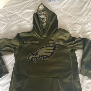 COPY - NIKE-NFL EAGLES -Onfield apparel Army green, Youth XL-cold gear